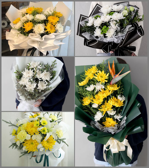 浙江省丽水松阳县赤寿乡卯山后村白事花束代送